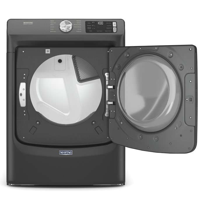 Maytag 7.3 Cu. Ft. Electric Dryer with Steam - Volcano Black - Stackable - YMED6630MBK