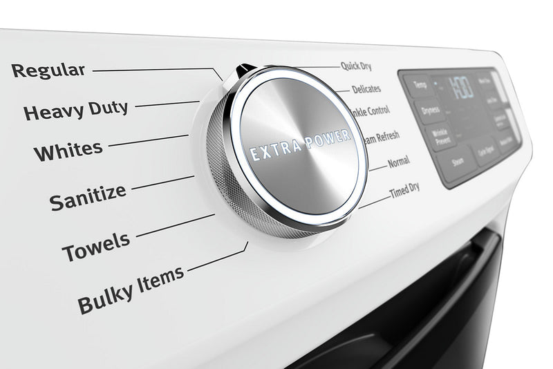 Maytag 7.3 Cu. Ft. Electric Dryer with Steam - White - Stackable - YMED6630HW