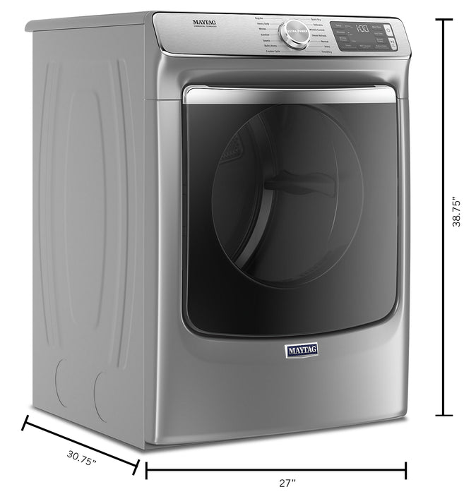 Maytag 7.3 Cu. Ft. Smart Gas Dryer with Steam - Metallic Slate - Stackable - MGD8630HC