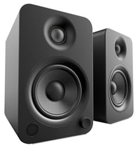 Kanto YU4 Powered Bluetooth Bookshelf Speakers with Phono Preamp for Turntable - YU4MB