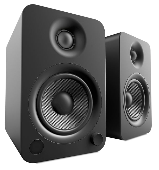 Kanto YU6 Powered Bluetooth Bookshelf Speakers with Phono Preamp for Turntable - YU6MB