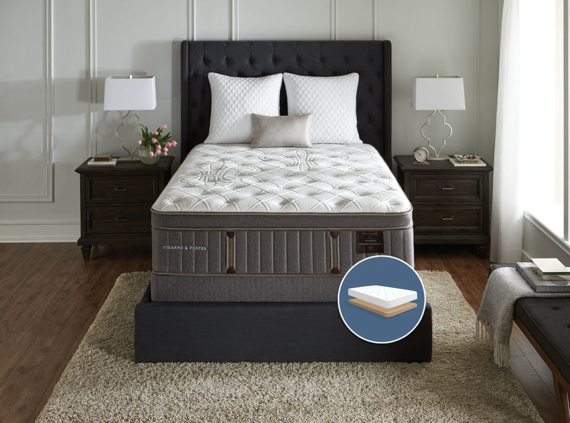 Stearns & Foster Wynford Plush Euro-Top Low-Profile Full Mattress Set