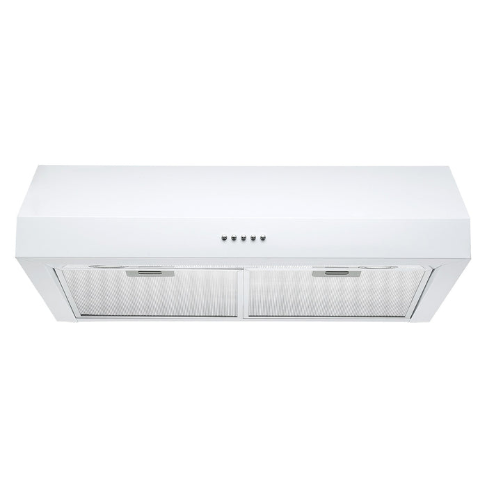 Ancona 30\" Ducted Under Cabinet Range Hood - AN-18041WH