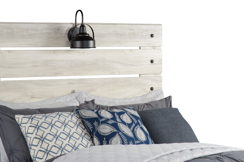 Abby Storage Bed with LED Light & USB Ports, White - Full Size