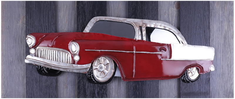Red Classic on Wood – 31\" x 11\"