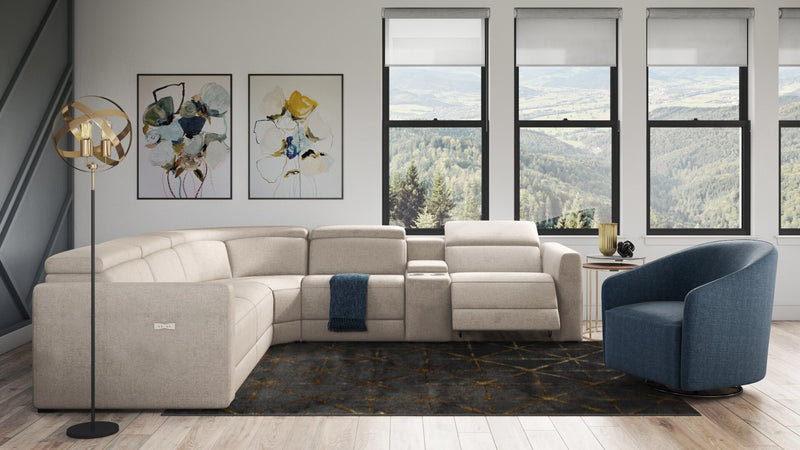 Adelaide 6-Piece Power Reclining Sectional - Grey