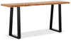 Agra 51\" Rustic Sofa Table - Brown and Black with Iron Legs