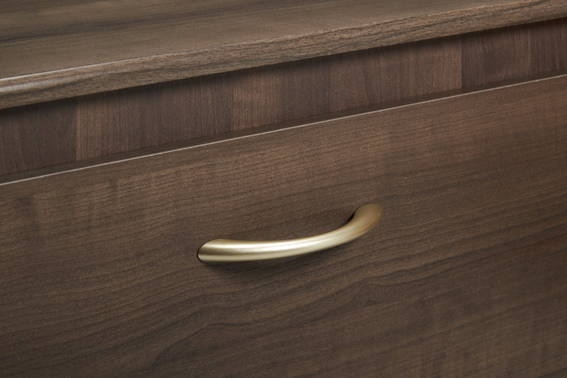 Aida Bedroom 6-Drawer Dresser, 49.5\"W x 29.8\"H, Made in Canada - Brown