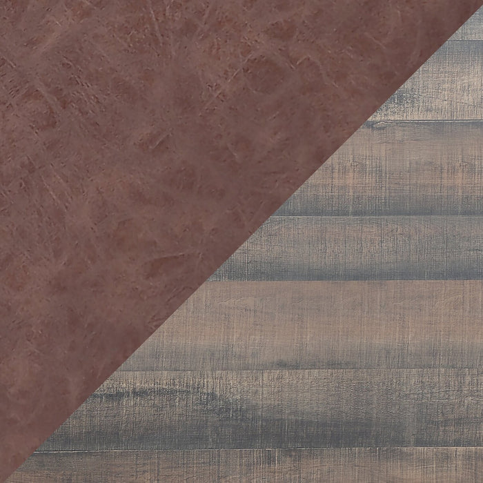 Amos 5pc Dining Set with Table & 4 Chairs, Metal, 60\"W - Brown