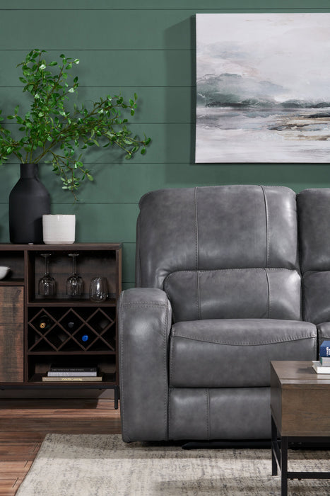 Amos Dining Server with Storage & Built-In Wine Rack, 45\"W - Distressed Brown