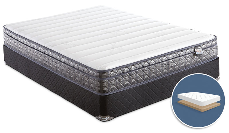 Springwall Endeavour 4 Euro-Top Firm Low-Profile Queen Mattress Set