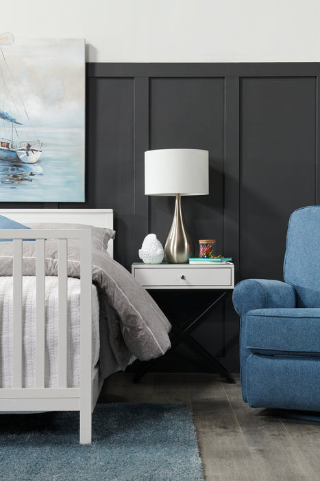 Audrey 21.75\" Brushed Steel Teardrop Table Lamp