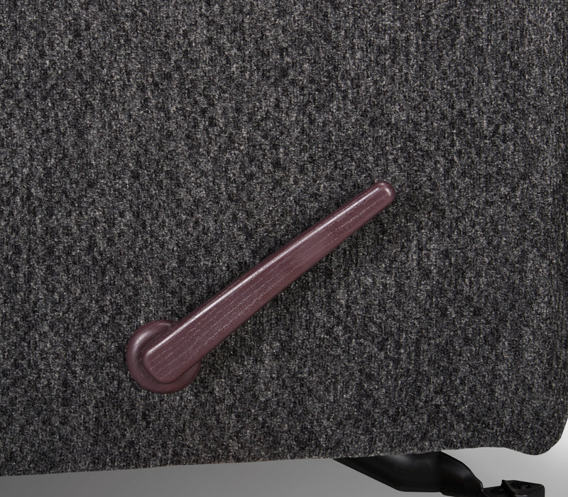 Made in Canada Baron 32\" Chenille Fabric Glider Reclining Chair - Grey