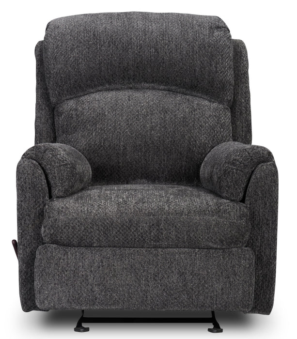 Made in Canada Baron 32\" Chenille Fabric Glider Reclining Chair - Grey