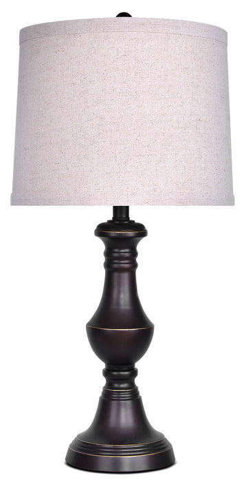 26.5\" Oil-Rubbed Bronzed Finish Table Lamp