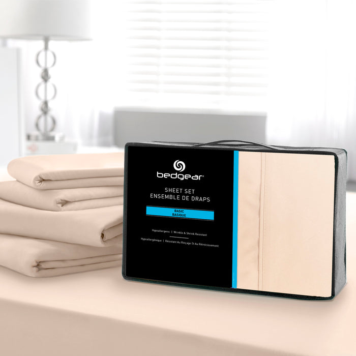 BEDGEAR® Basic 4-Piece King Sheet Set - Sand