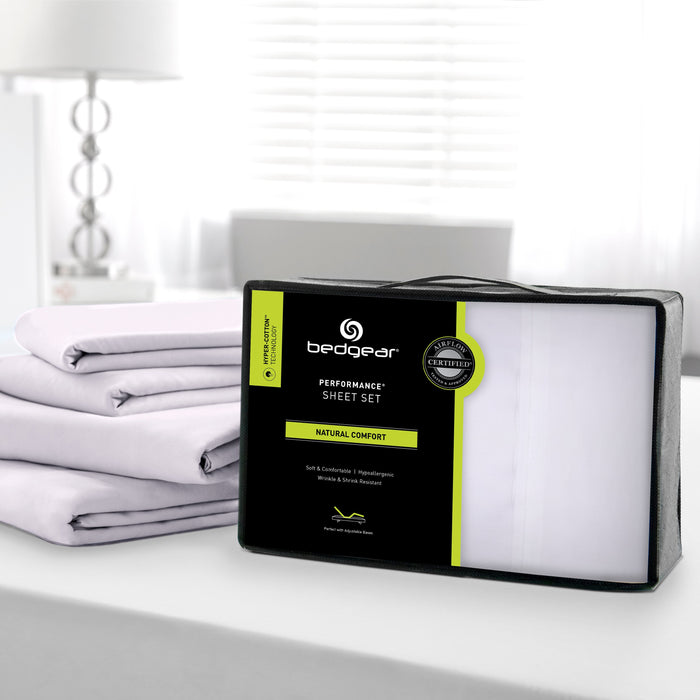 BEDGEAR Hyper-Cotton™ Queen Sheet Set - Optic White