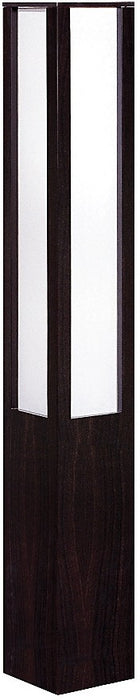 Luminary 47.48\" Coffee Bean with White Vellum Paper Floor Lamp