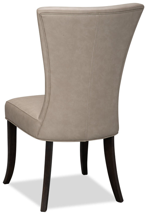 Bree Dining Chair with Vegan Leather Fabric - Taupe