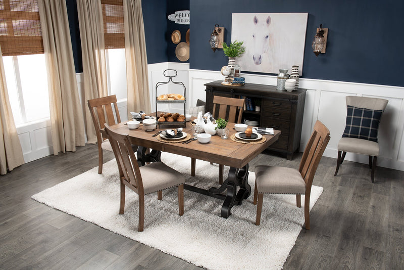 Bree Dining Chair with Vegan Leather Fabric - Taupe