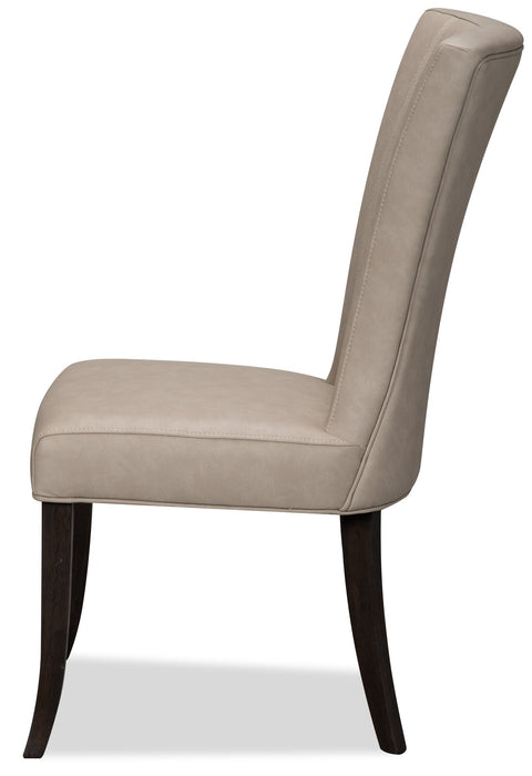 Bree Dining Chair with Vegan Leather Fabric - Taupe