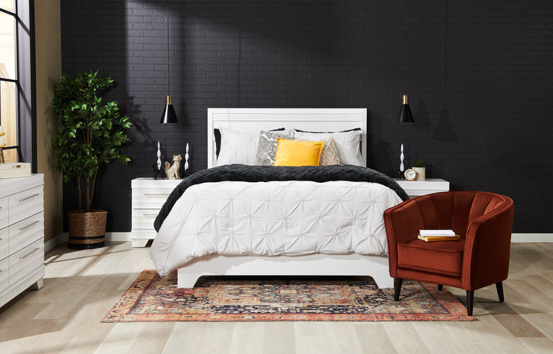 Brinley 29\" Velvet Fabric Accent Chair with Wood Legs - Orange