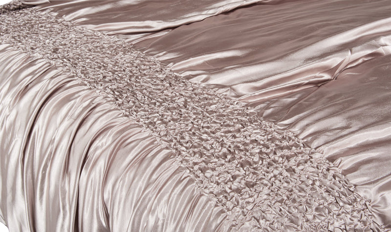 Beatrice 7-Piece King Comforter Set - Taupe