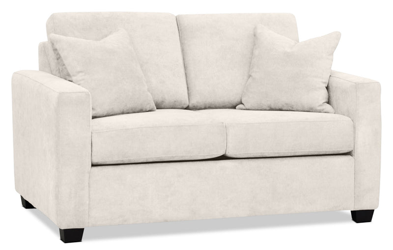 Becca Chenille Loveseat – Silver