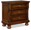 Chelsea Bedside 3-Drawer Nightstand, 28\"W x 28\"H - Cherry Brown