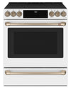 Cafe 5.7 Cu. Ft. Smart Induction Range with True European Convection and Self Clean Racks - Matte White - CCHS900P4MW2