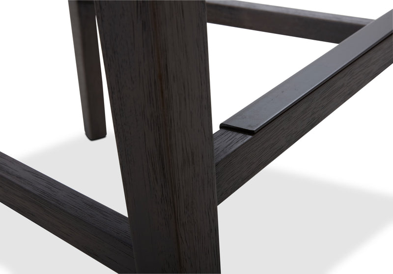 Quinn Barstool with Vegan Leather Fabric - Grey