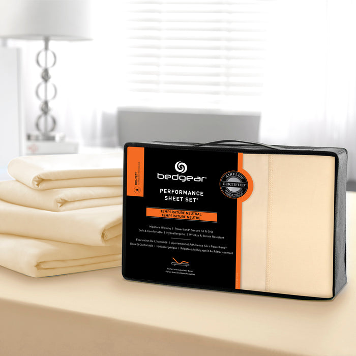 BEDGEAR Dri-Tec® 4-Piece Queen Sheet Set - Champagne