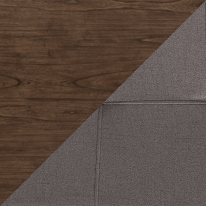 Chelsea 7pc Dining Set with Table & 6 Brown Chairs, 60\"W - Walnut Brown