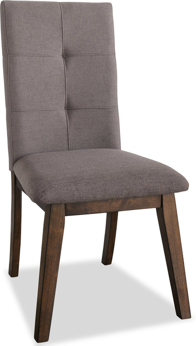 Chelsea Dining Chair with Linen-Look Fabric - Brown