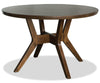 ["Chelsea Dining Table, 48\"W Round - Walnut Brown"]