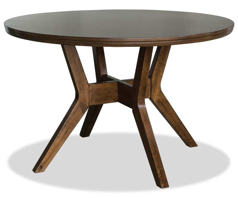 Chelsea Dining Table, 48\"W Round - Walnut Brown