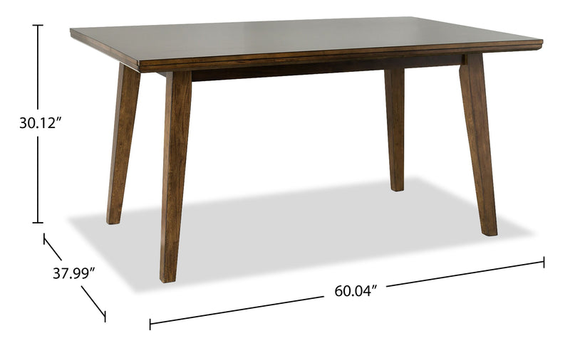 Chelsea Dining Table, 60\"W - Walnut Brown