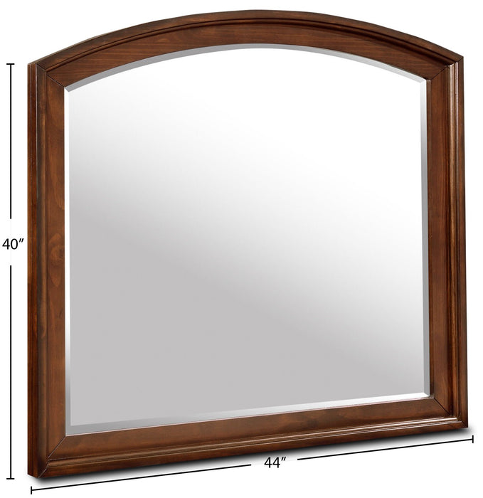 Chelsea Bedroom Dresser Mirror - Cherry Brown