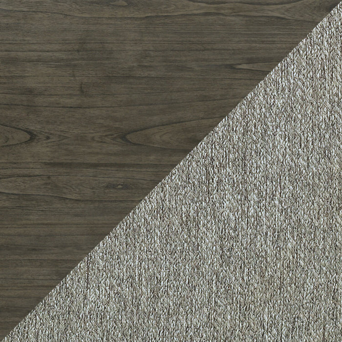 Chelsea 7pc Dining Set with Table & 6 Grey Chairs, 60\"W - Grey/Brown