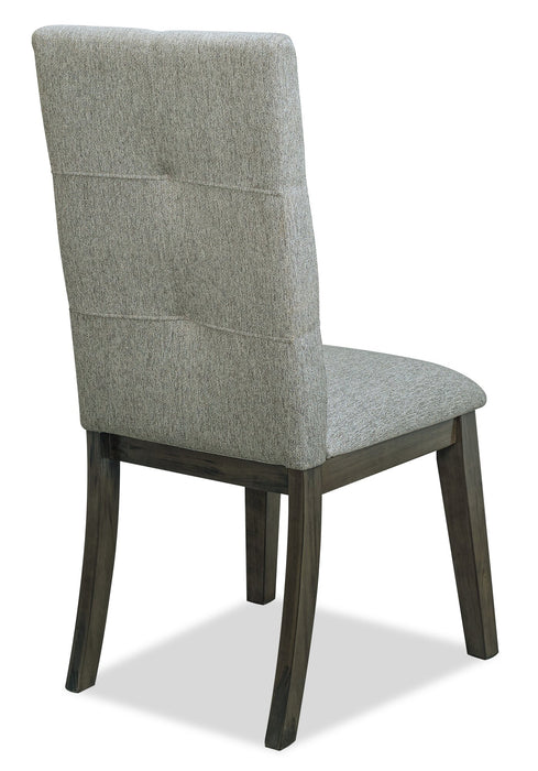 Chelsea Dining Chair with Linen-Look Fabric - Grey