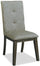 ["Chelsea Dining Chair with Linen-Look Fabric - Grey"]