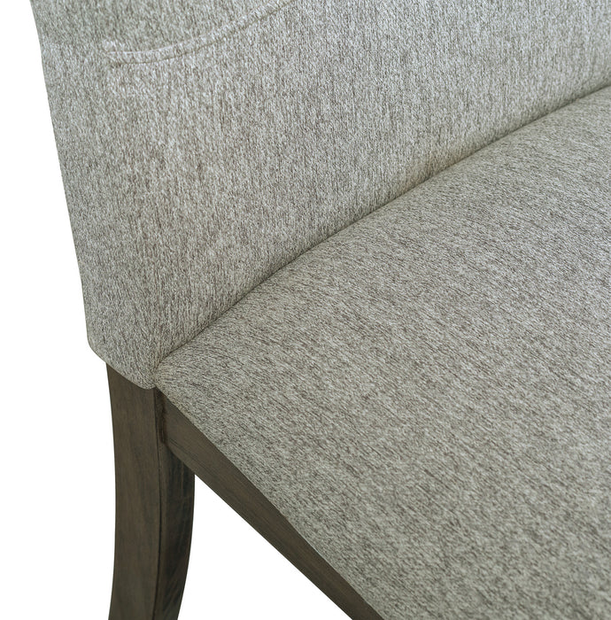 Chelsea Dining Chair with Linen-Look Fabric - Grey