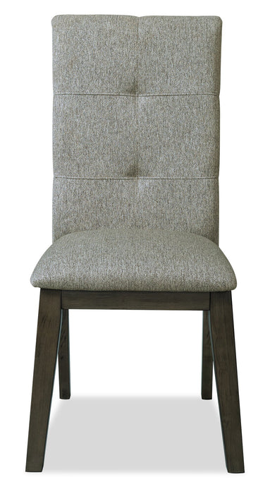 Chelsea Dining Chair with Linen-Look Fabric - Grey