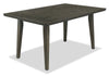 Chelsea Dining Table, 60\"W - Grey/Brown