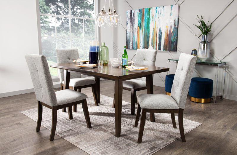 Chelsea Dining Table, 60\"W - Grey/Brown