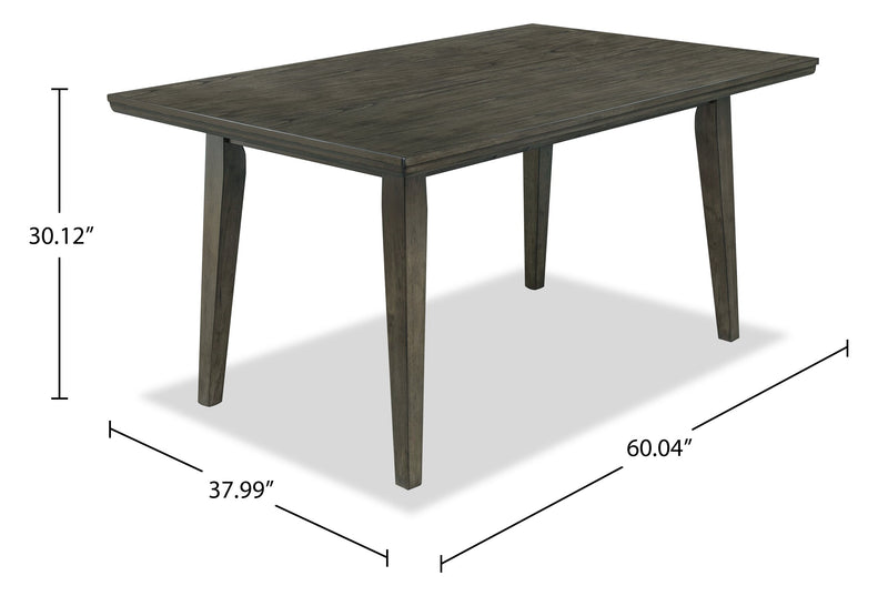 Chelsea Dining Table, 60\"W - Grey/Brown