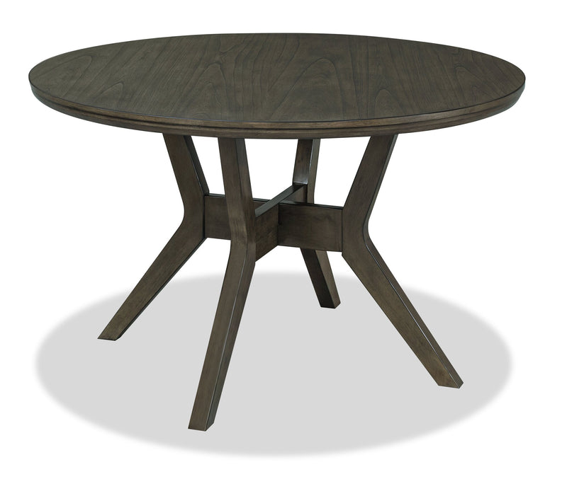 Chelsea Dining Table, 48\"W Round - Grey/Brown