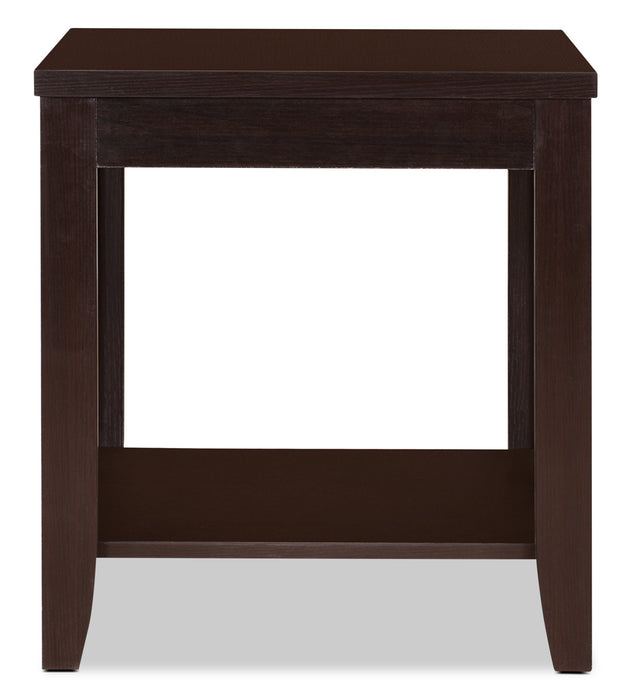 Aspen 47.3\" Traditional 3-Pack Coffee + 2 End Tables - Espresso Brown