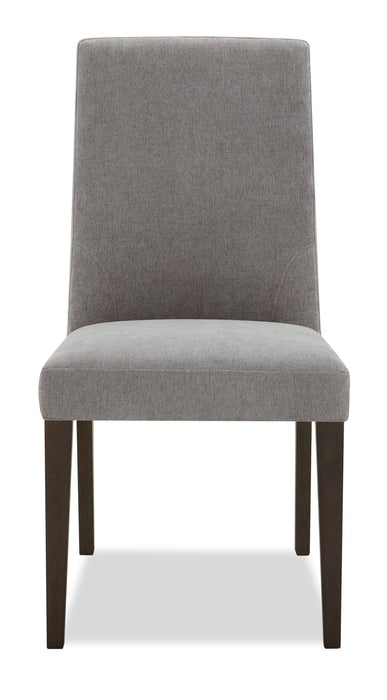 Cora Dining Chair with Polyester Fabric - Grey