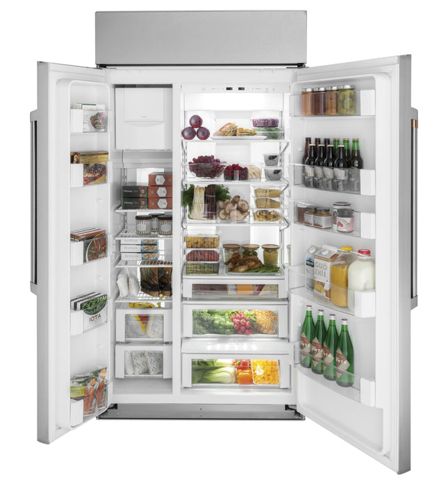 Cafe 42\" 25.1 Cu. Ft. Side-by-Side Refrigerator - Stainless - CSB42WP2NS1